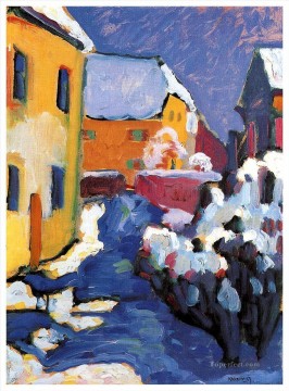Wassily Kandinsky Painting - Cemetery and vicarage in Kochel Wassily Kandinsky